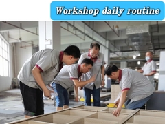 फैक्ट्री प्रदर्शन कैबिनेट परीक्षण स्थापना दैनिक