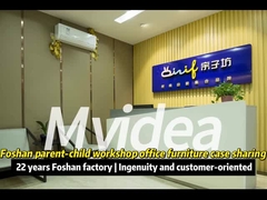 आधुनिक डिजाइन सरल फैशन असामान्य डेस्क से छह सीट कार्यालय फर्नीचर