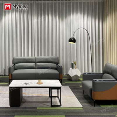 Single Person Reception Office, Simple, Stylish, Dirt Resistant, Leisure Combination Office Sofa, Business Triple Seat