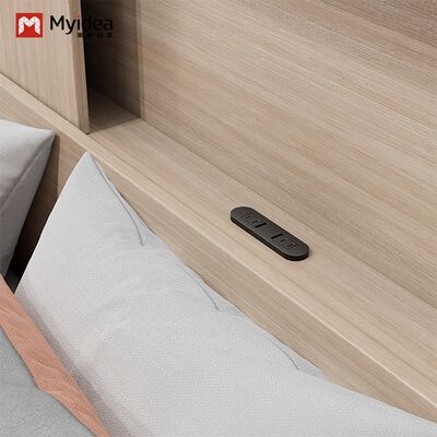 customization Myidea Soft and Comfortable Rental Room, Apartment Bed, Exquisite Homestay Bed, Multi Size Single Wooden Bed