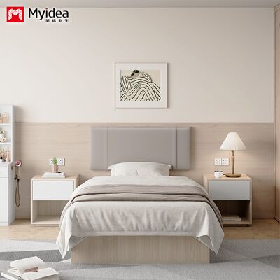 customization Single Apartment Bed, Homestay, Stable Slab Bed with Charging Port Design,Bed Head Soft Package, Modern Bed