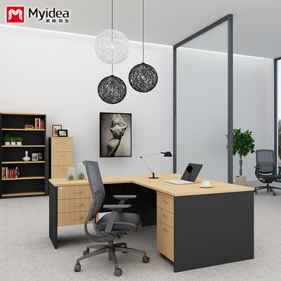 Customization Classic Executive Desk with Cabinets, Drawers, Fil and Data Storage, Company Computer, Office Desk，Manager's Desk