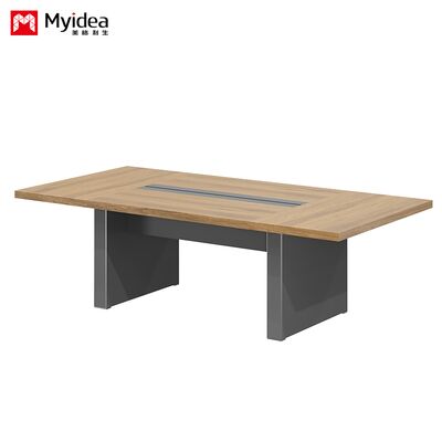 Morandi Color Conference Table Routing System Company Office Meeting Room Reception Desk and Chair Combination