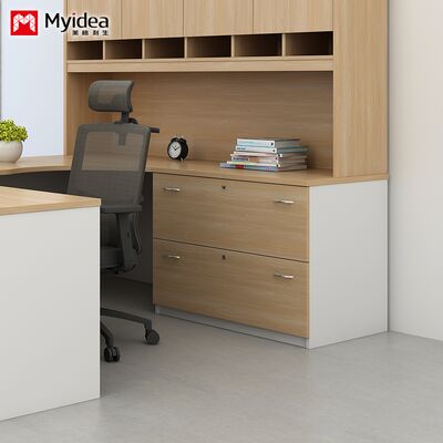 Company Storage Cabinet, Office Furniture, Two-layer Handle with Lock, File Cabinet Can Be Customized in Size