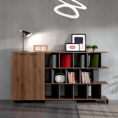 बड़ी क्षमता का मजबूत तालाबंद फाइलिंग कैबिनेट, ओपन लेयर्ड स्टोरेज बुकशेल्फ, ऑफिस डेटा स्टोरेज कैबिनेट