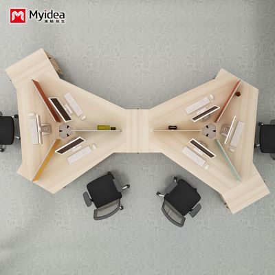 अनुकूलन डिजाइन कंपनी कार्यालय लेखांकन और वित्तीय डेस्क स्टाफ डेस्क अनियमित संयोजन डेस्क