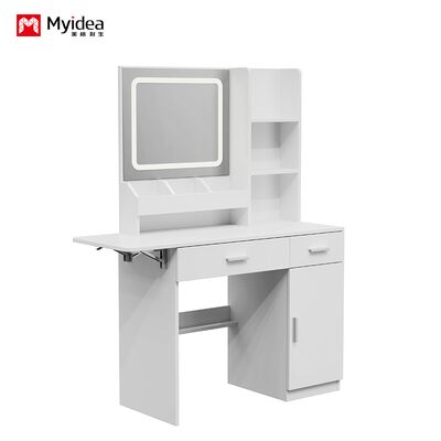 अनुकूलन दर्पण, स्टूल, ड्रेसिंग टेबल, बेडरूम, कैबिनेट के साथ सौंदर्य प्रसाधन, भंडारण तालिका, छोटे आकार का घरेलू सामान, मेकअप टेबल के साथ सरल