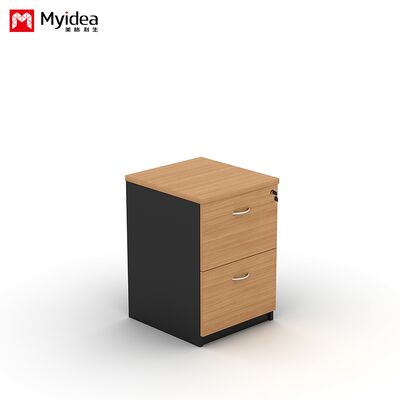 अनुकूलन संयोजन कार्यालय के लिए लॉक करने योग्य फिक्स्ड कैबिनेट, वस्तुओं के भंडारण के लिए दराज के साथ सरल डेस्क एज लो कैबिनेट