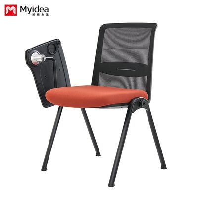 कार्यालय बैठक कक्ष, प्रशिक्षण कक्ष, छोटे टेबल बोर्ड के साथ प्लास्टिक की कुर्सी, बकल कनेक्शन